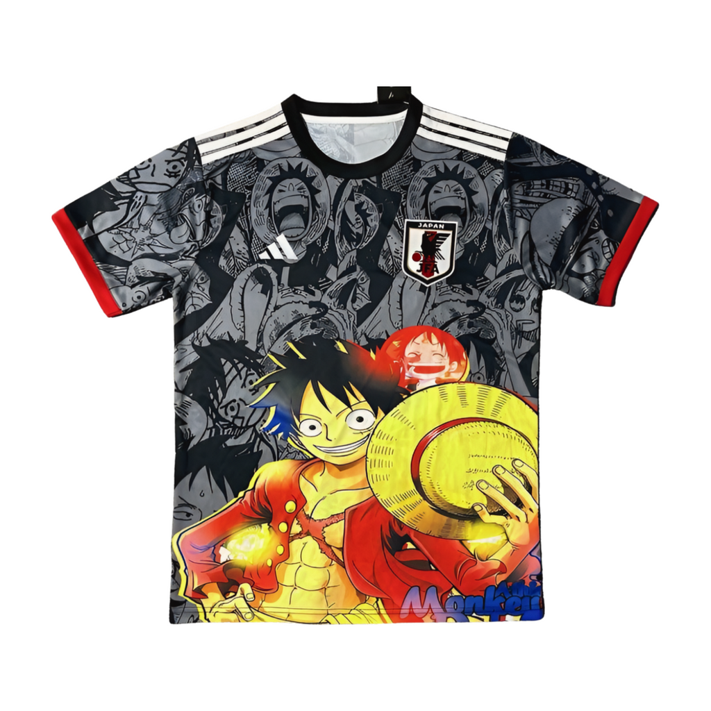 Japan One Piece Monkey D. Luffy Special Edition Soccer Jersey 2024/25 - Black