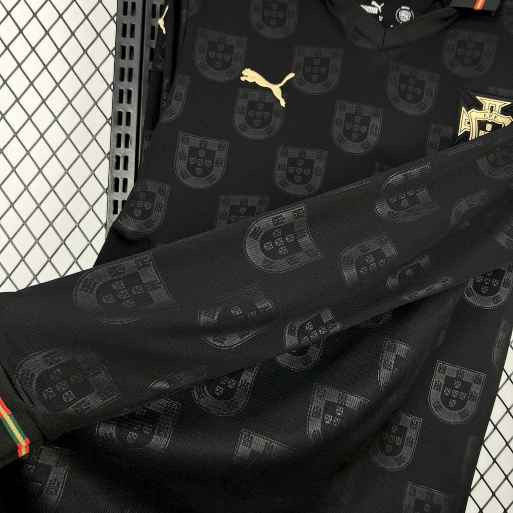 Portugal X Eusébio "Pantera Negra" Long Sleeve Special Edition Soccer Jersey 2025-2026