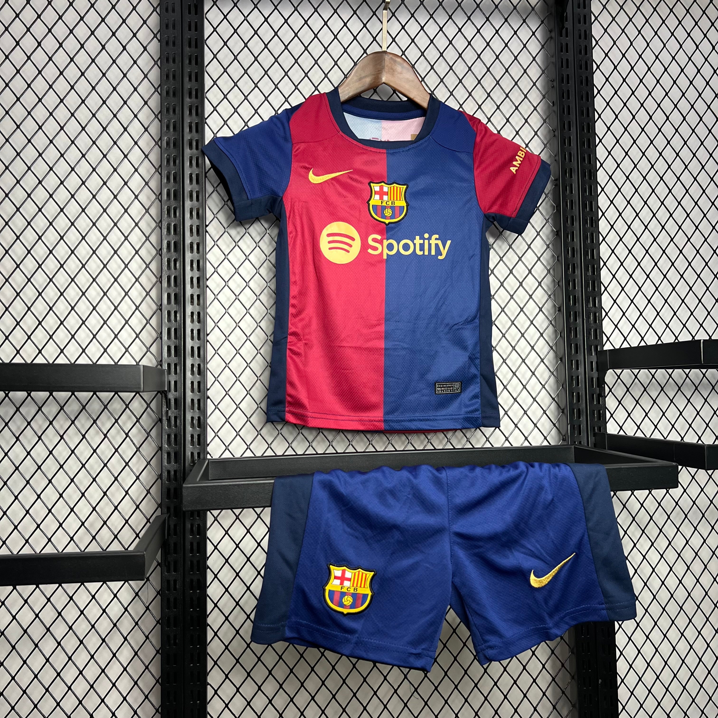 FC Barcelona Lamine Yamal 19 Kids Home Soccer Jersey 2024/25