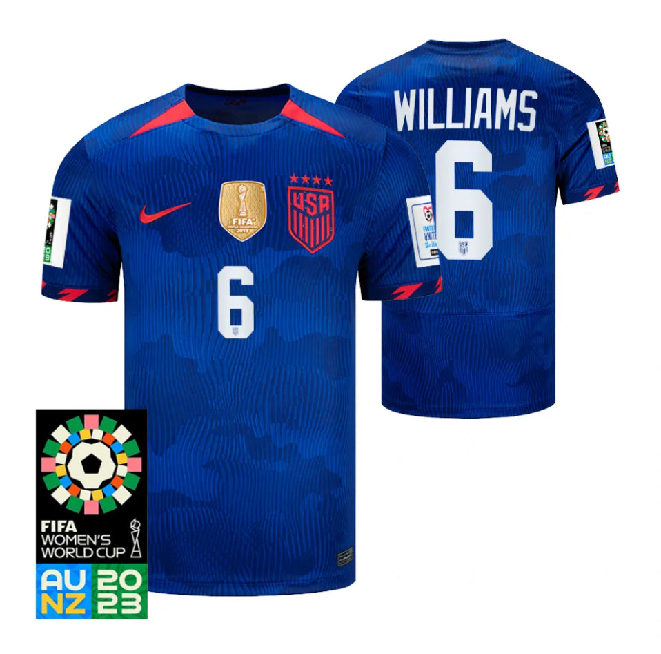 USA Lynn Williams 6 Away Soccer Jersey - World Cup 2023