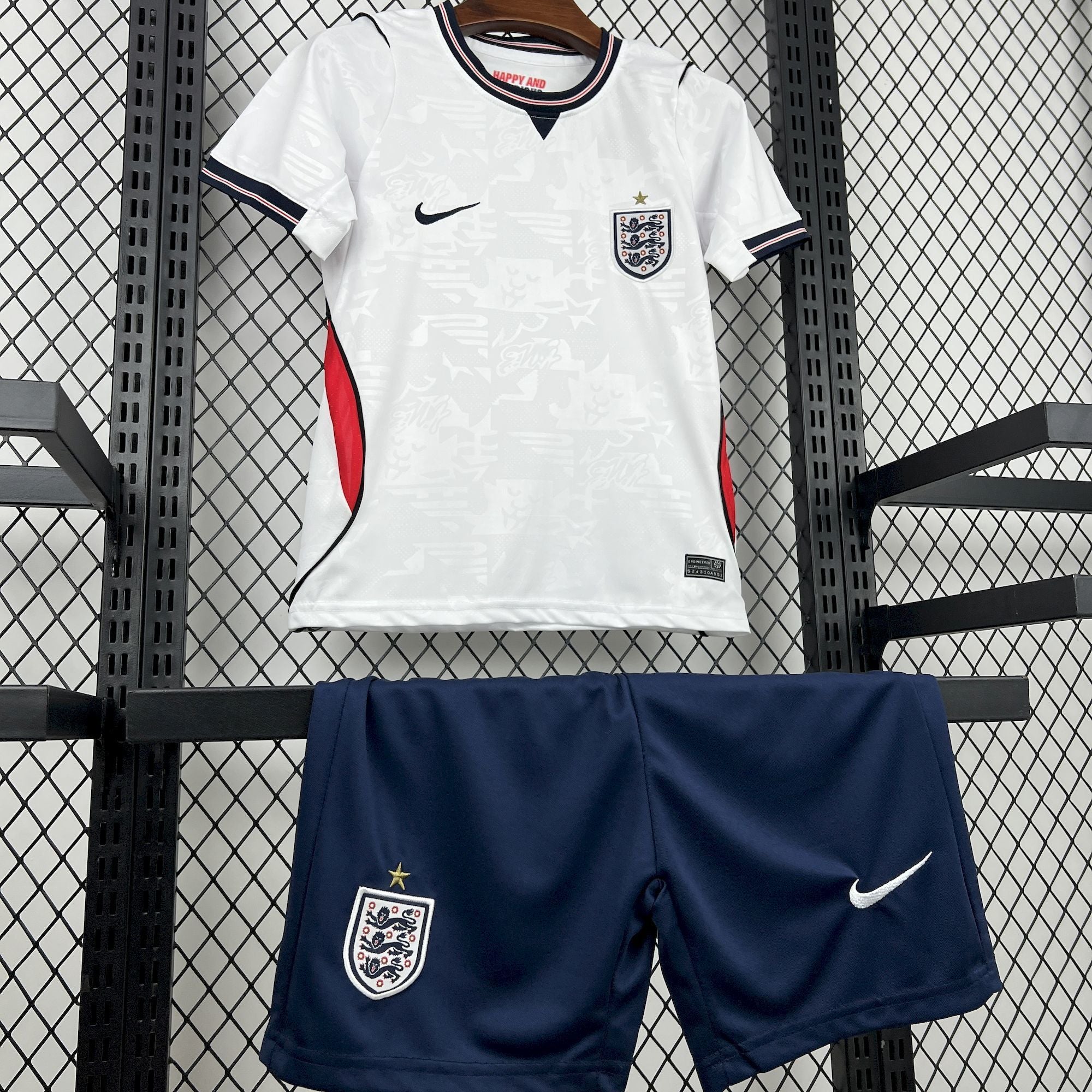 England Kids Home Soccer Jersey World Cup 2026
