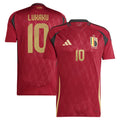 Belgium Romelu Lukaku 10 Home Soccer Jersey UEFA Euro 2024