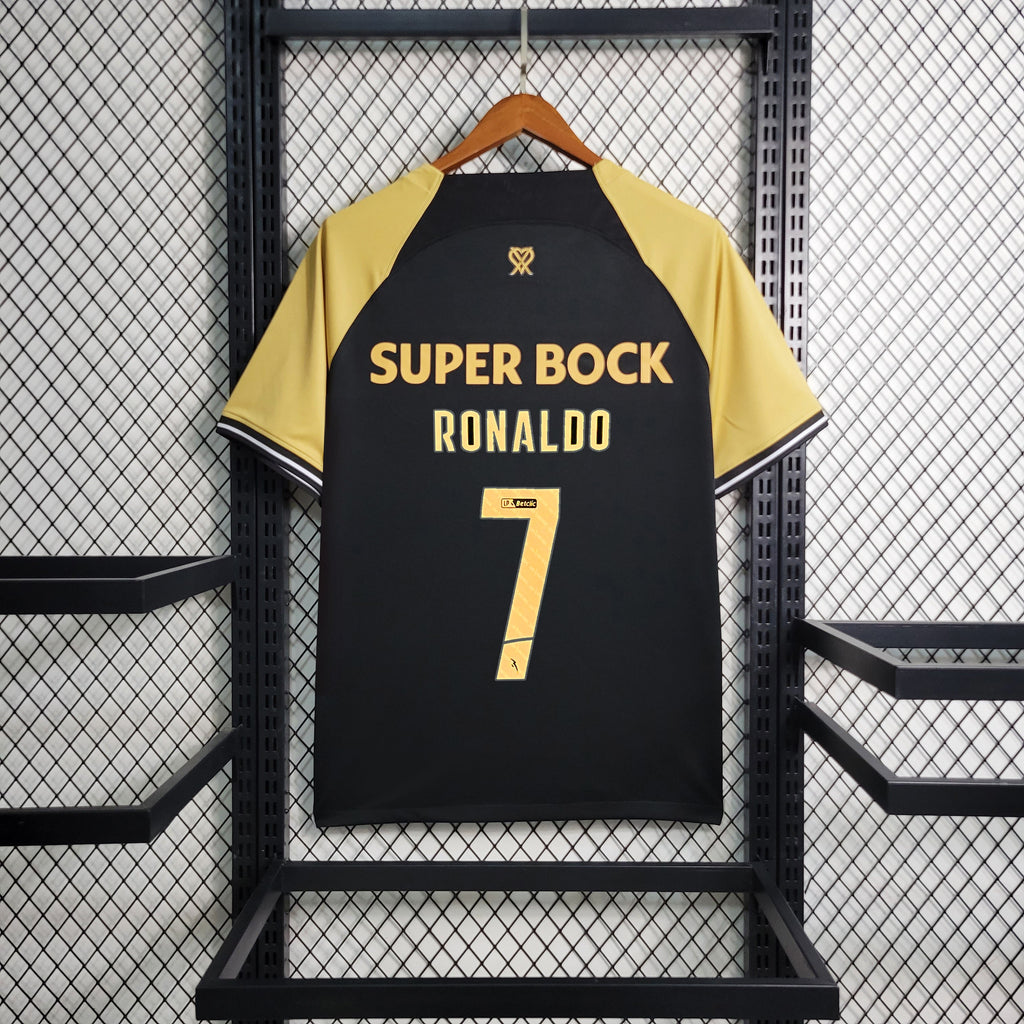 Sporting Lissabon CP Cristiano Ronaldo Third Soccer Jersey 2023/24