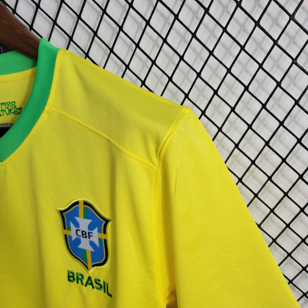 Brazil Home Soccer Jersey World Cup 2023