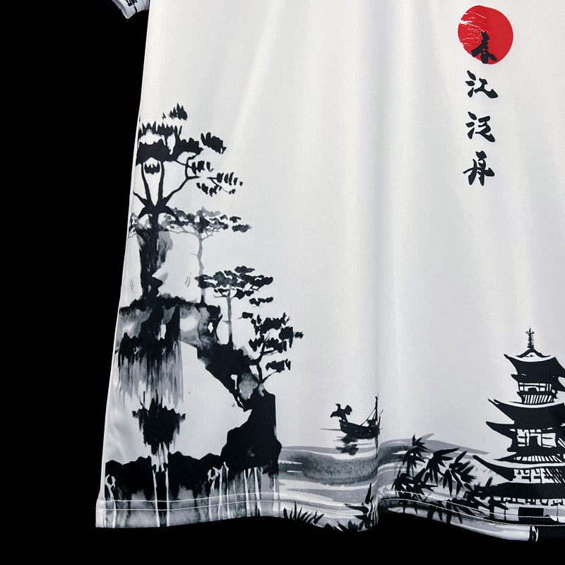 Japan Ink Landscape Limited Edition Soccer Jersey 2023/24 - White
