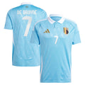 Belgium Kevin De Bruyne 7 Away Soccer Jersey UEFA Euro 2024