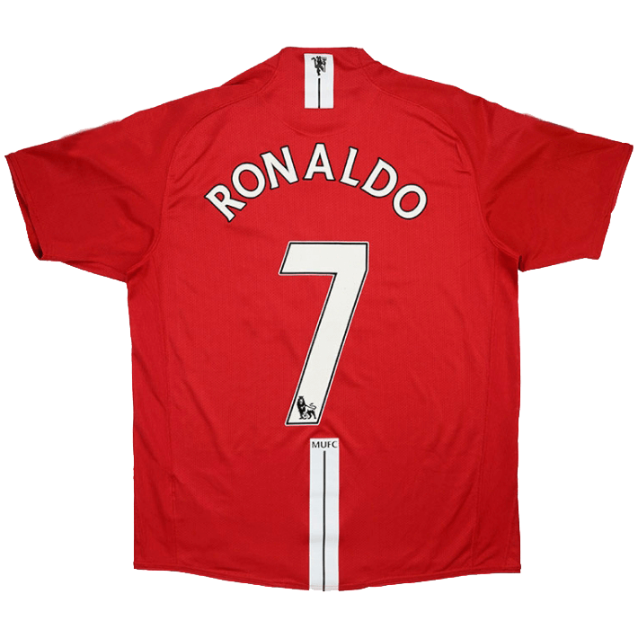 Manchester United Cristiano Ronaldo 7 Retro Home Soccer Jersey 2007-2008
