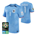 France Solene Durand 1 Home Soccer Jersey World Cup 2023