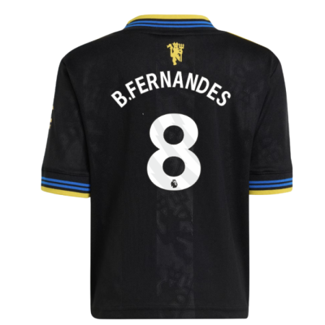 Manchester United Bruno Fernandes 8 Kids Third Soccer Jersey 2025-2026
