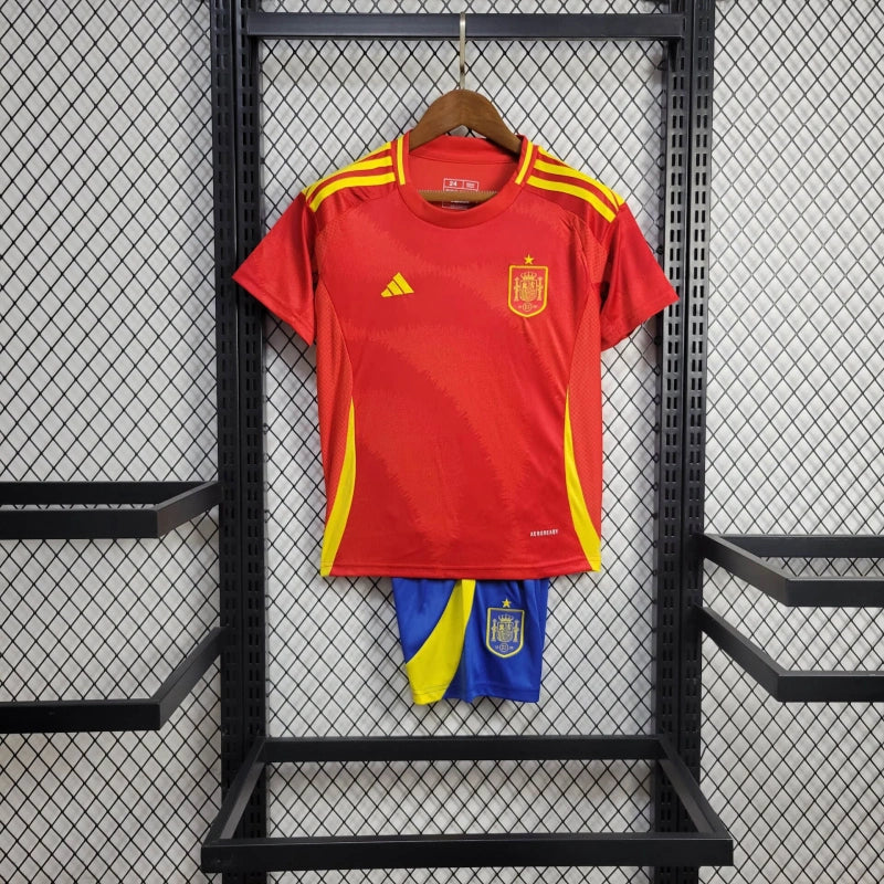 Spain Marco Asensio 10 Kids Home Soccer Jersey Euro 2024