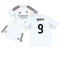 Real Madrid Kylian Mbappé 9 Kids Home Soccer Jersey 2025-2026