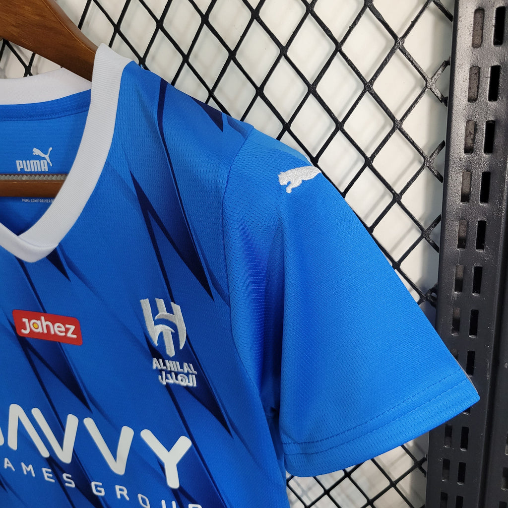 Al-Hilal Saudi Neymar Jr 10 Kids Home Soccer Jersey 2023/24