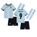 Portugal Pauleta 9 Kids Away Soccer Jersey Euro 2024