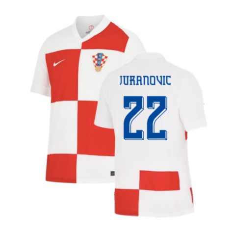 Croatia Josip Juranović 22 Home Soccer Jersey Euro 2024