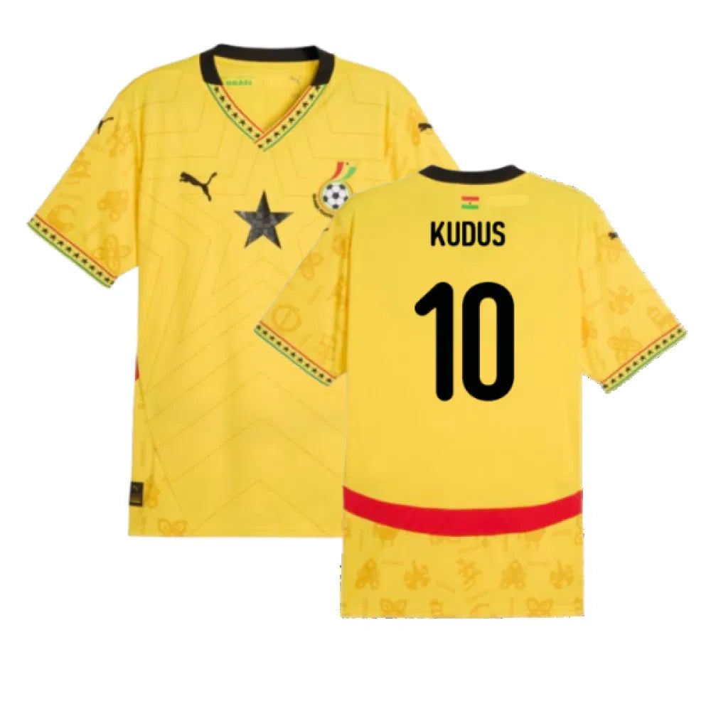Ghana Mohammed Kudus 10 Home Soccer Jersey 2024/25