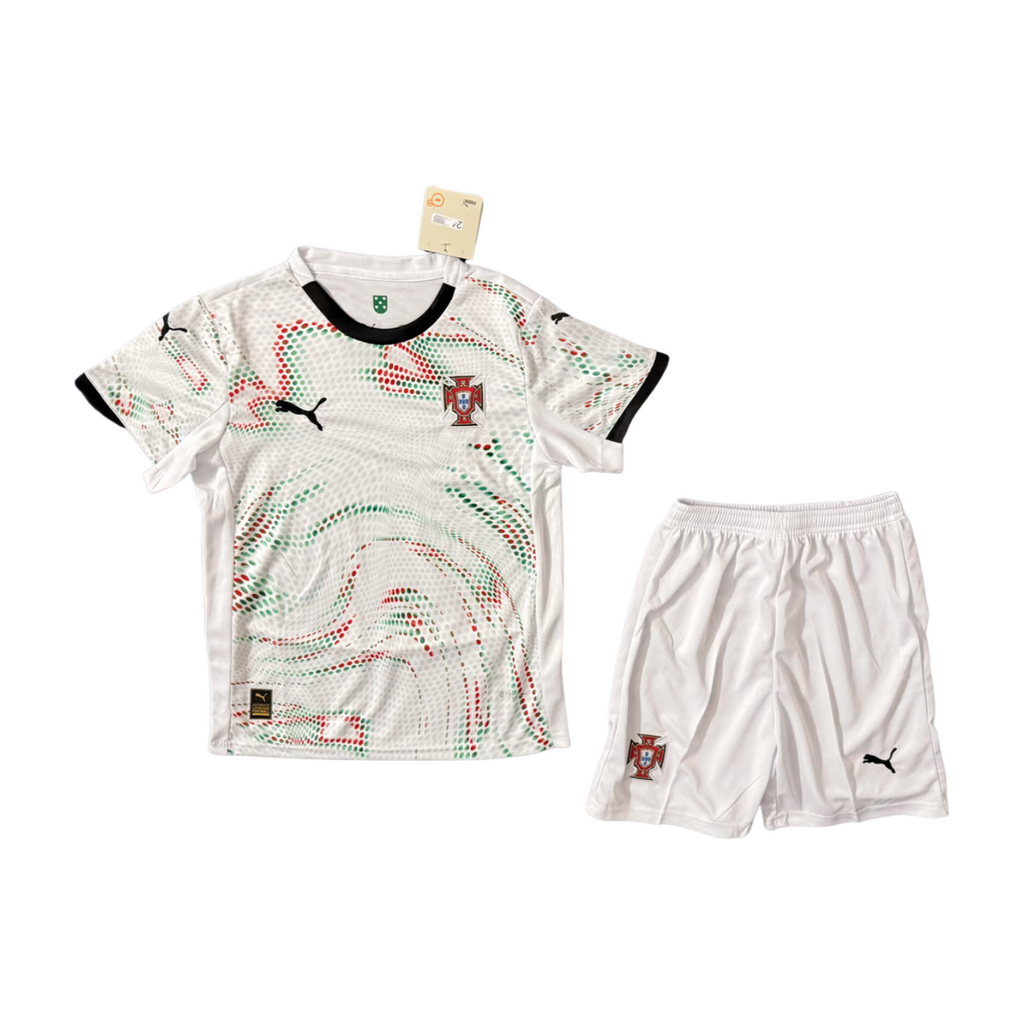Portugal Away Soccer Jersey Kids Kit 2025-2026