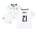 Portugal Diogo Jota 21 Away Soccer Jersey Kids Kit 2025-2026