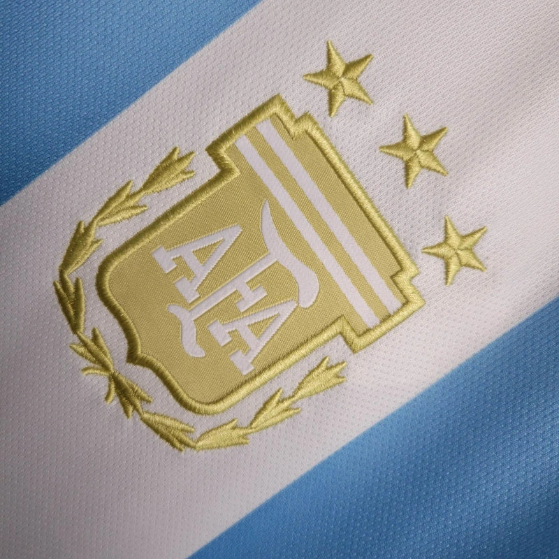 Argentina Rodrigo De Paul 7 Home Soccer Jersey 2024/25