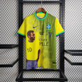 Brazil 'O Rei' Pelé Special Limited Edition Soccer Jersey - Yellow