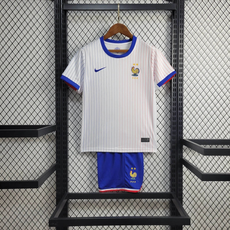 France Kingsley Coman 20 Kids Away Soccer Jersey Euro 2024