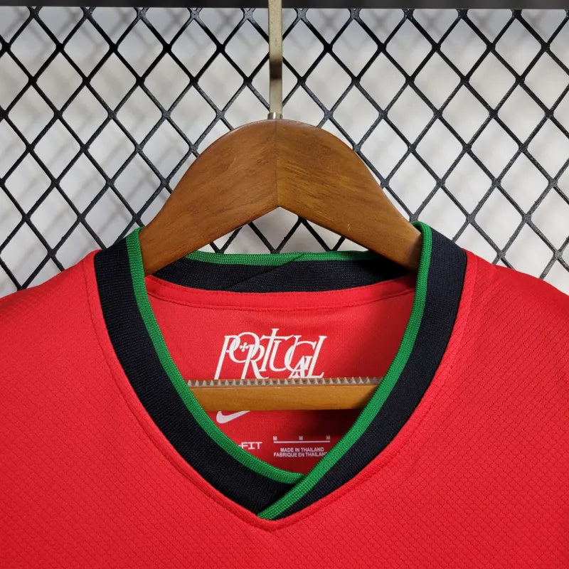 Women's Portugal Rafael Leão 17 Home Soccer Jersey Euro 2024