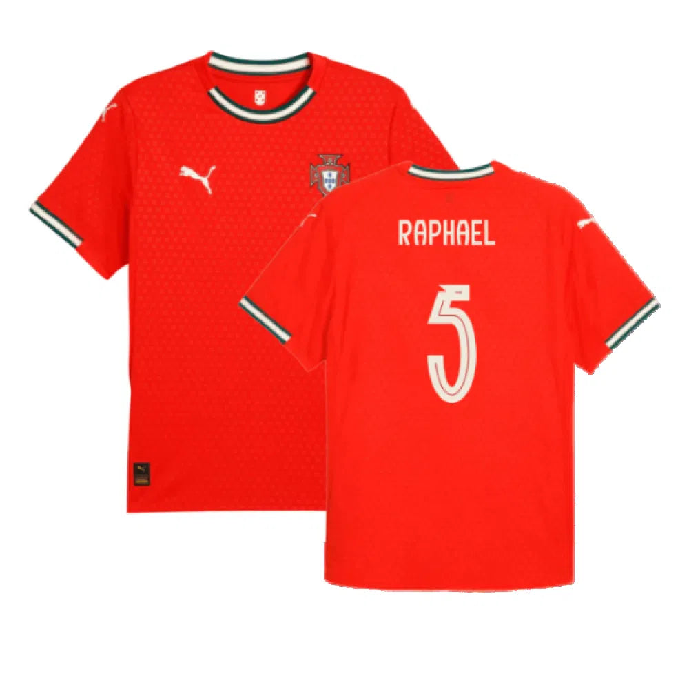 Portugal Raphael Guerreiro 5 Home Soccer Jersey 2025/26