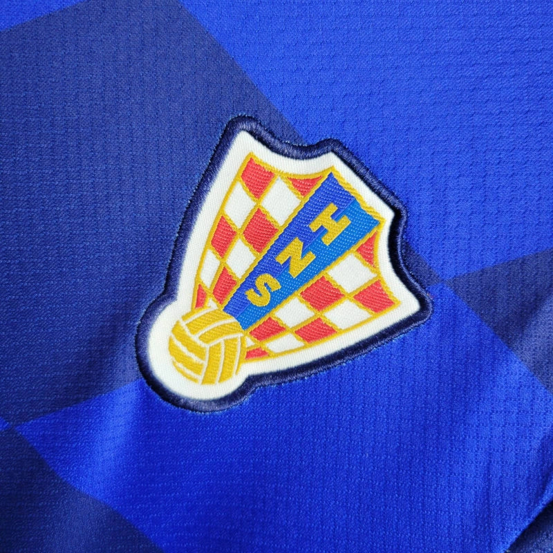 Croatia Kids Away Soccer Jersey UEFA Euro 2024