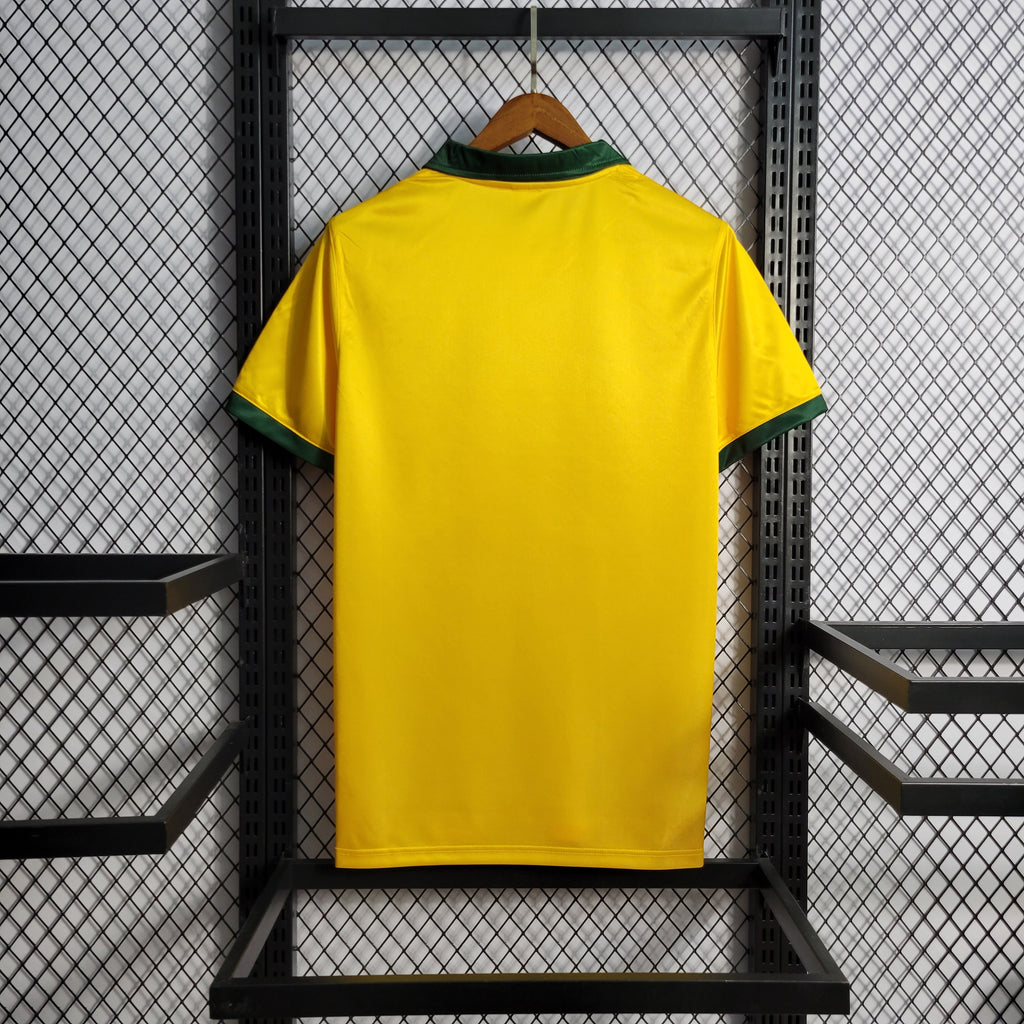 Brazil Retro Home Soccer Jersey 1988-1990