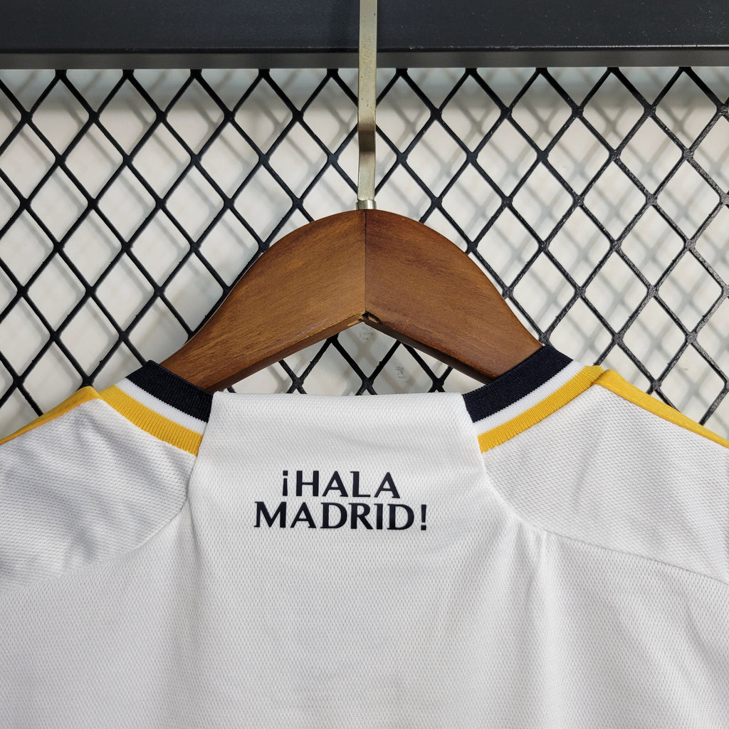 Real Madrid Kylian Mbappé 9 Kids Home Soccer Jersey 2023/24