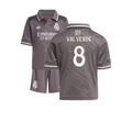 Real Madrid Federico Valverde 8 Third Kids Soccer Jersey 2024/25