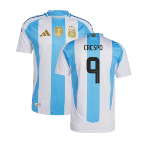 Argentina Hernán Crespo 9 Home Soccer Jersey 2024/25