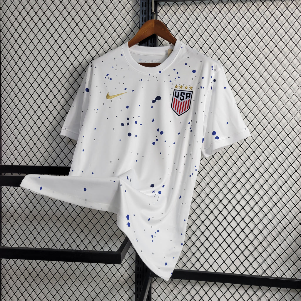 USA Julie Ertz 8 Home Soccer Jersey - World Cup 2023