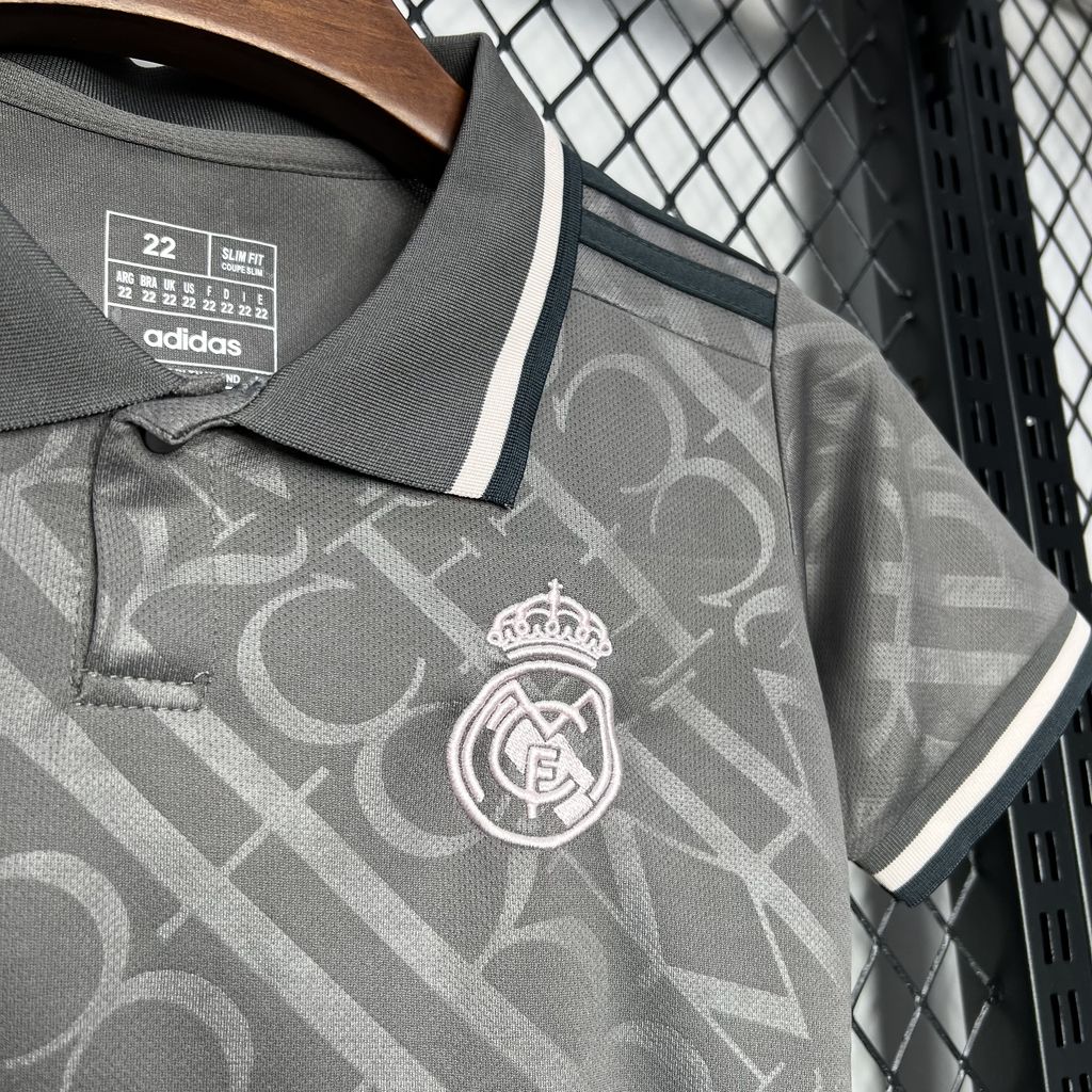 Real Madrid Vini JR 7 Third Kids Soccer Jersey 2024/25