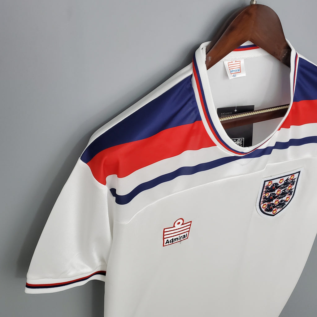 England Retro Home Soccer Jersey World Cup 1982