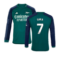 Arsenal Bukayo Saka 7 Long Sleeve Third Soccer Jersey 2023/24