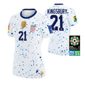 USA Women's Aubrey Kingsbury 21 Home Soccer Jersey World Cup 2023