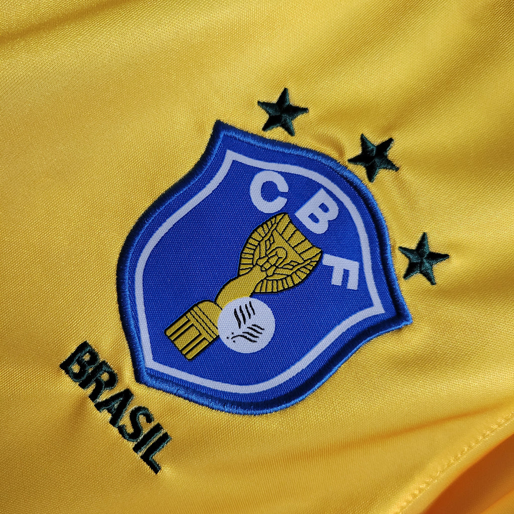 Brazil Retro Home Soccer Jersey 1988-1990
