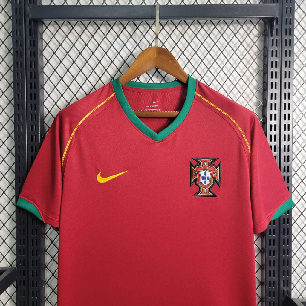 Portugal Retro Home Soccer Jersey World Cup 2006
