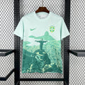 Brazil X Cristo Redentor Special Edition Soccer Jersey 2025-2026 - Green