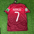 Portugal Cristiano Ronaldo 7 Retro Home Soccer Jersey World Cup 2018