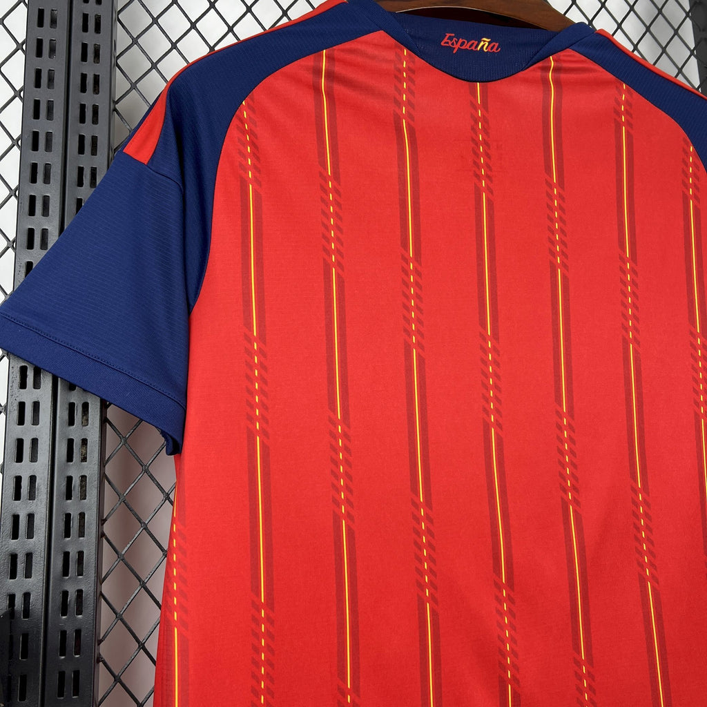 Spain Alvaro Morata 7 Home Soccer Jersey World Cup 2026