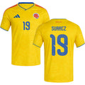 Colombia Luis Suárez 19 Home Soccer Jersey World Cup 2026