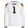 Germany Manuel Neuer 1 Long Sleeve Home Soccer Jersey World Cup 2026