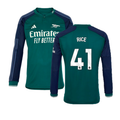 Arsenal Declan Rice 41 Long Sleeve Third Soccer Jersey 2023/24