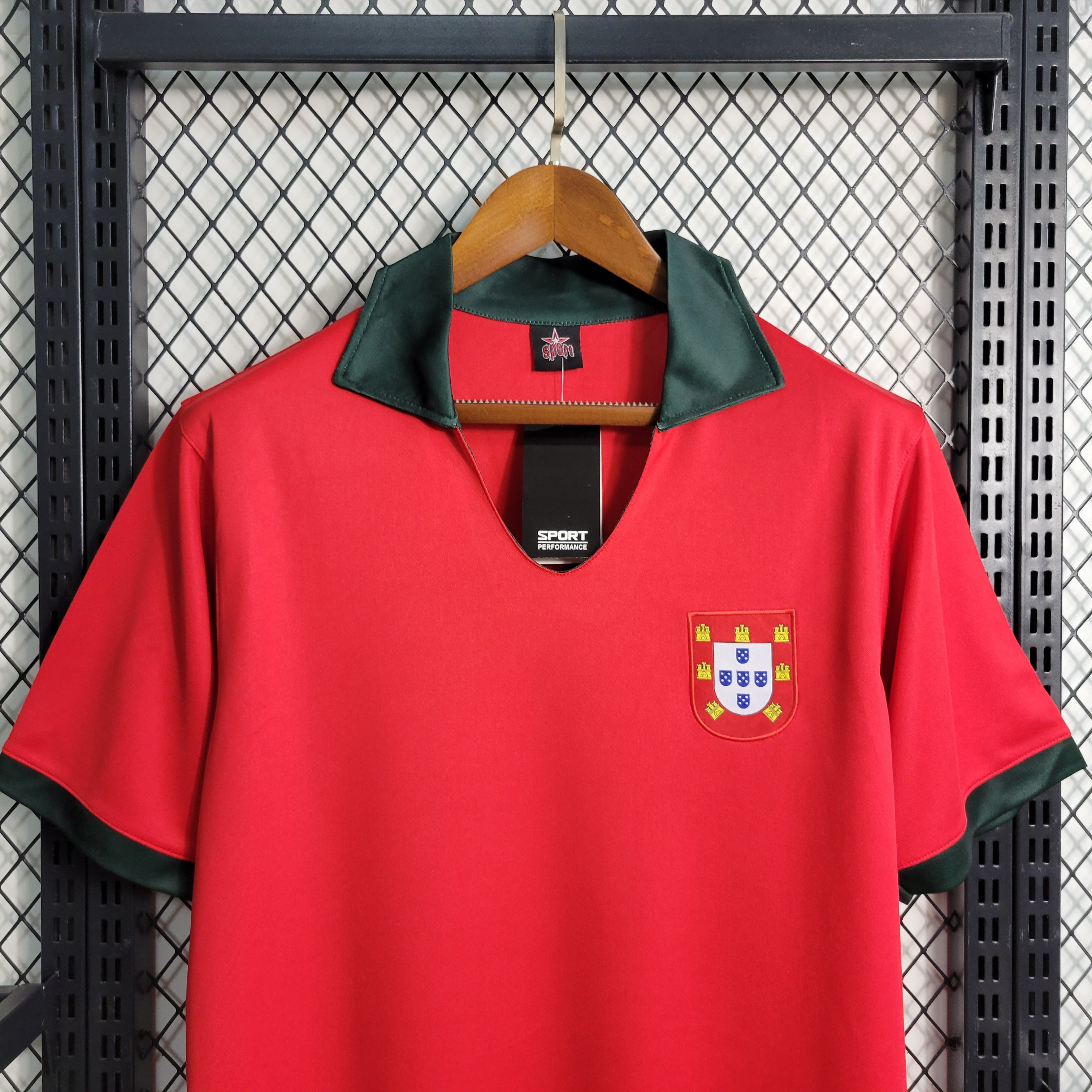 Portugal Retro Home Soccer Jersey UEFA Euro 1972