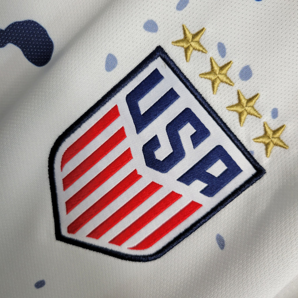 USA Emily Fox 23 Home Soccer Jersey - World Cup 2023