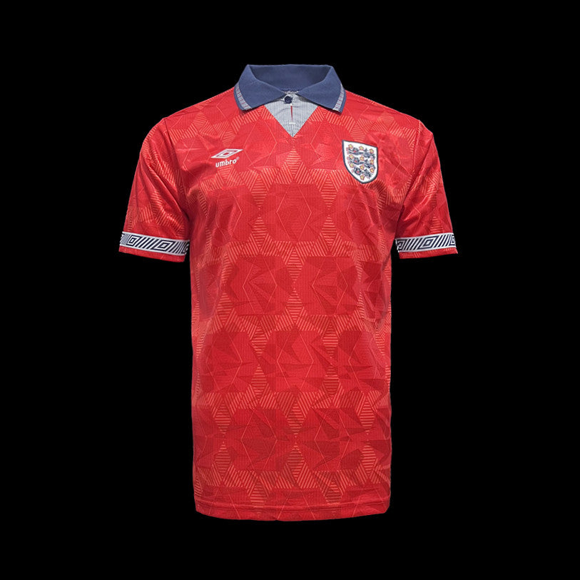 England Retro Away Soccer Jersey World Cup 1990