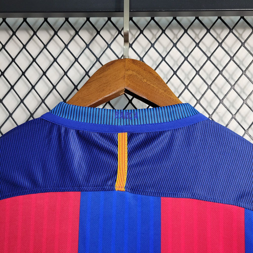 FC Barcelona Neymar Jr 11 Home Retro Soccer Jersey 2016-2017