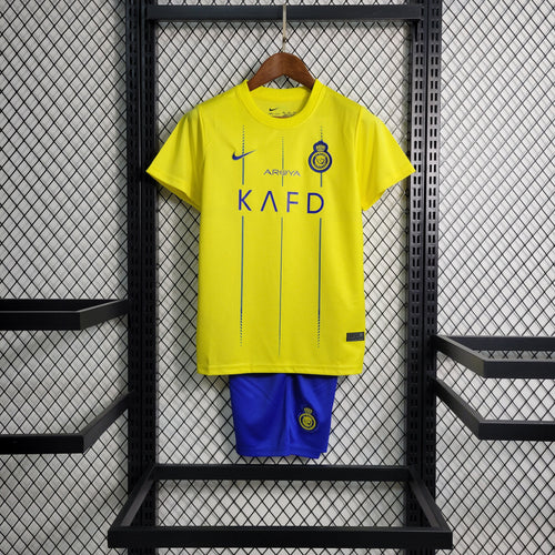 Al Nassr FC Cristiano Ronaldo 7 Kids Home Soccer Jersey 2023/24