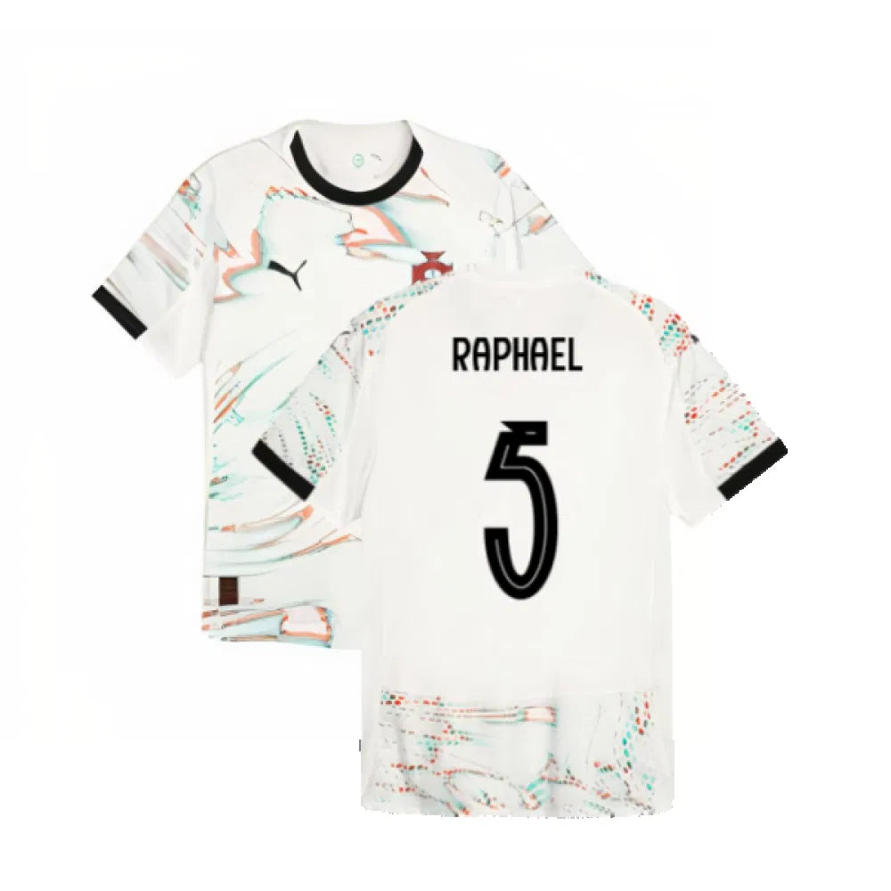 Portugal Raphael Guerreiro 5 Away Soccer Jersey 2025/26